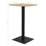 Bistrobord Eikefarge 60X60X107 Cm