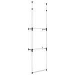 Teleskopisk Garderobesystem Med Stenger Aluminium