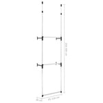 Teleskopisk Garderobesystem Med Stenger Aluminium