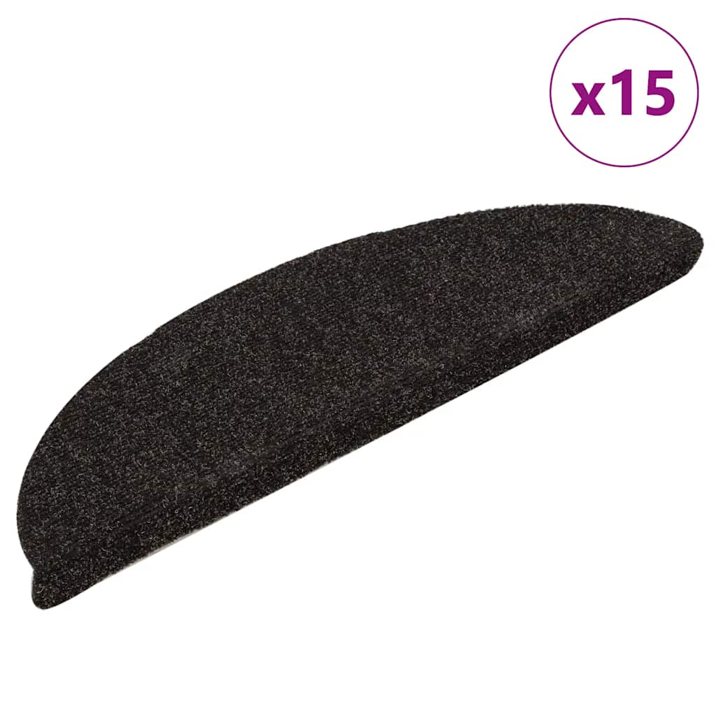 Selvklebende Trappematter 15 Stk Brun 65X21X4 Cm Nålestempel