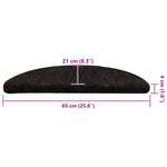 Selvklebende Trappematter 15 Stk Brun 65X21X4 Cm Nålestempel