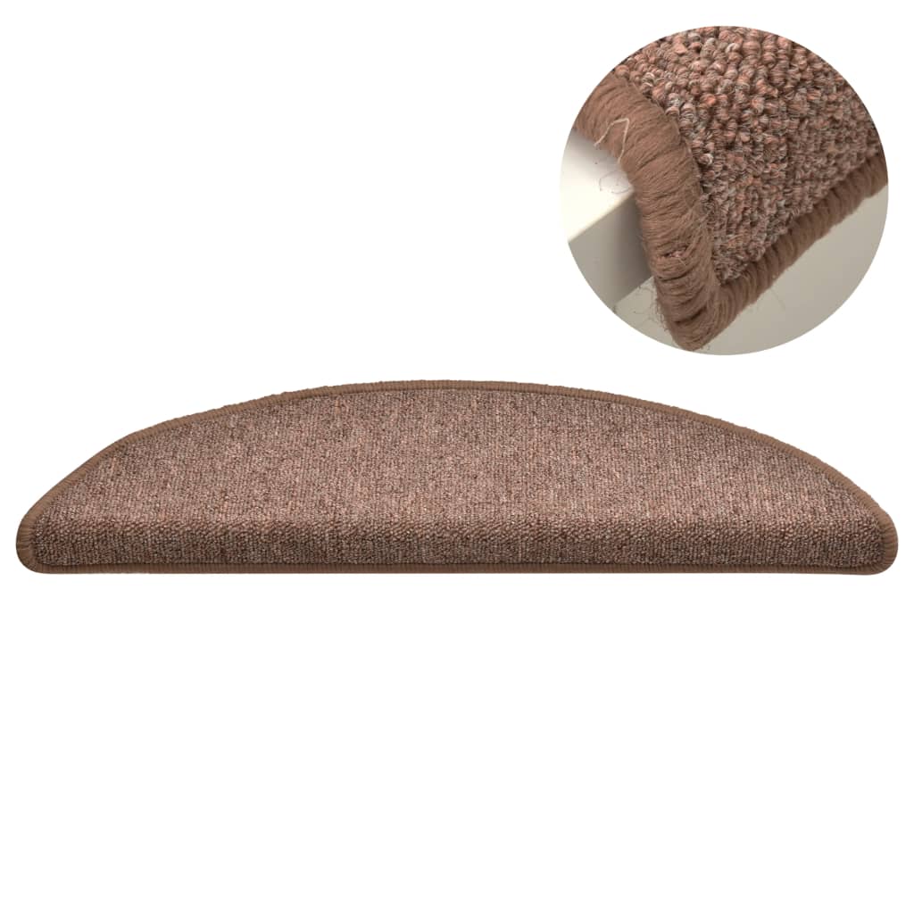 Trappetrinnstepper 15 Stk Brun 56X17X3 Cm