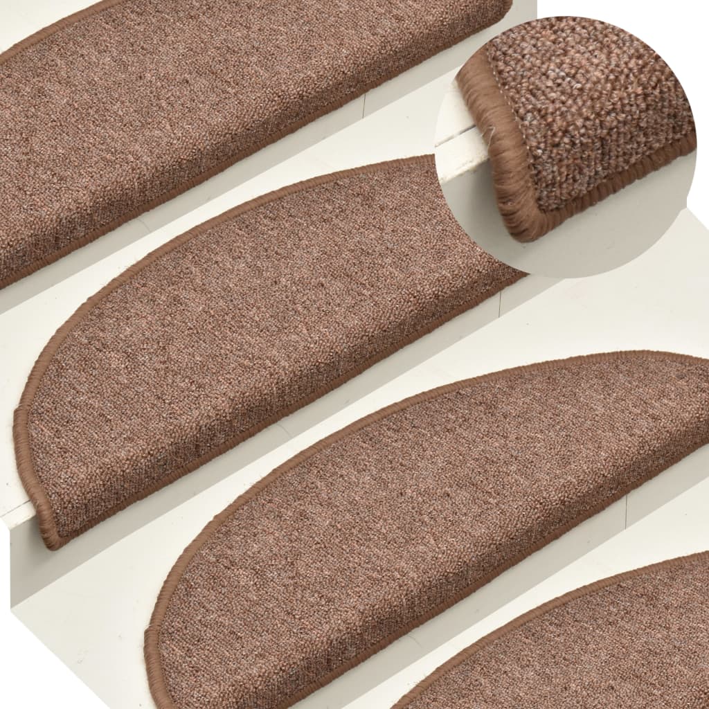 Trappetrinnstepper 15 Stk Brun 56X17X3 Cm