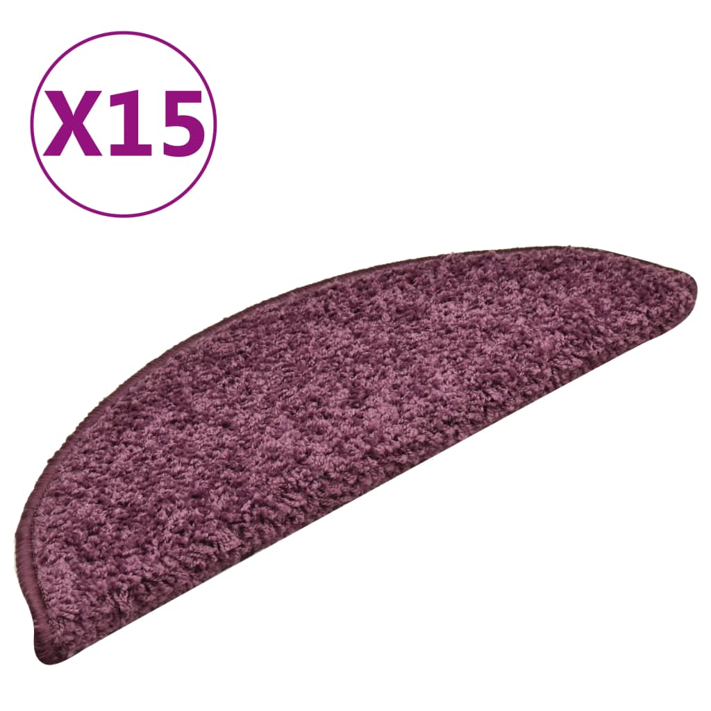 Trappetrinnstepper 15 Stk Mørkelilla 56X17X3 Cm