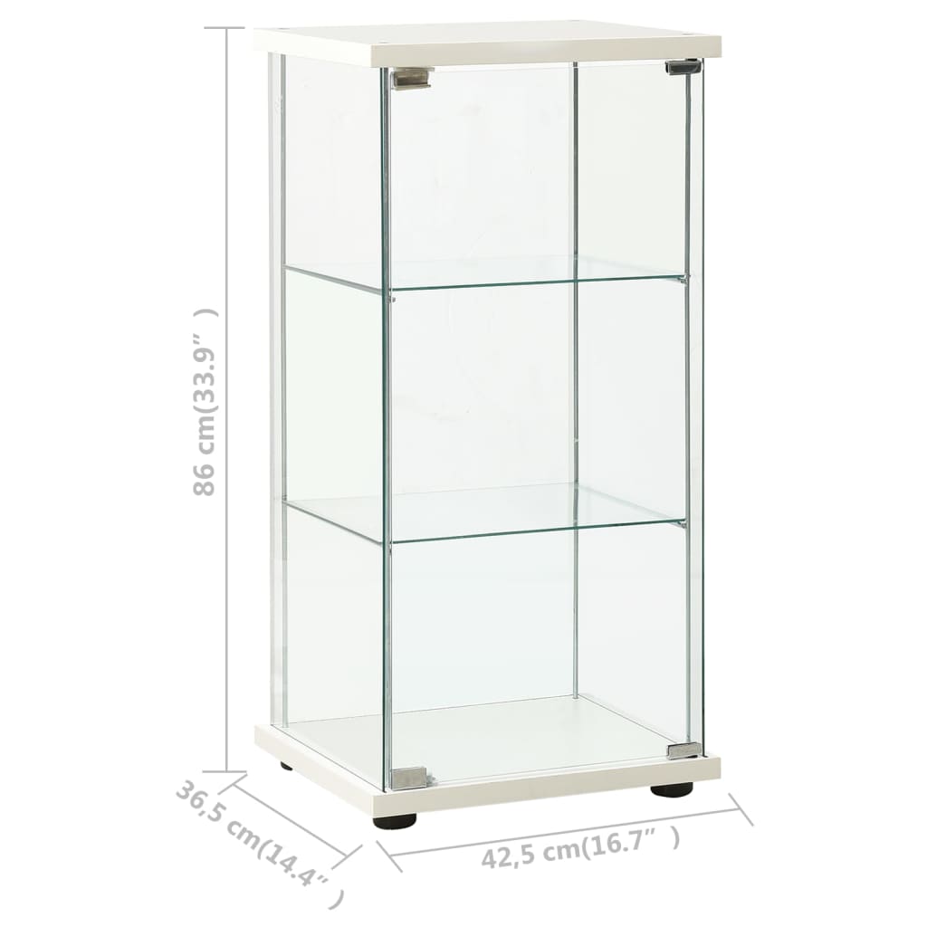 Oppbevaringsskap Herdet Glass Hvit