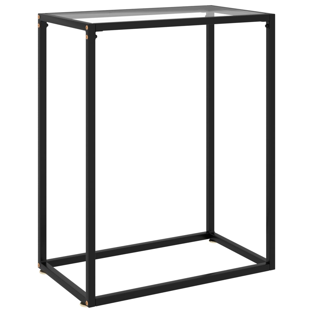 Konsollbord Gjennomsiktig 60X35X75 Cm Herdet Glass