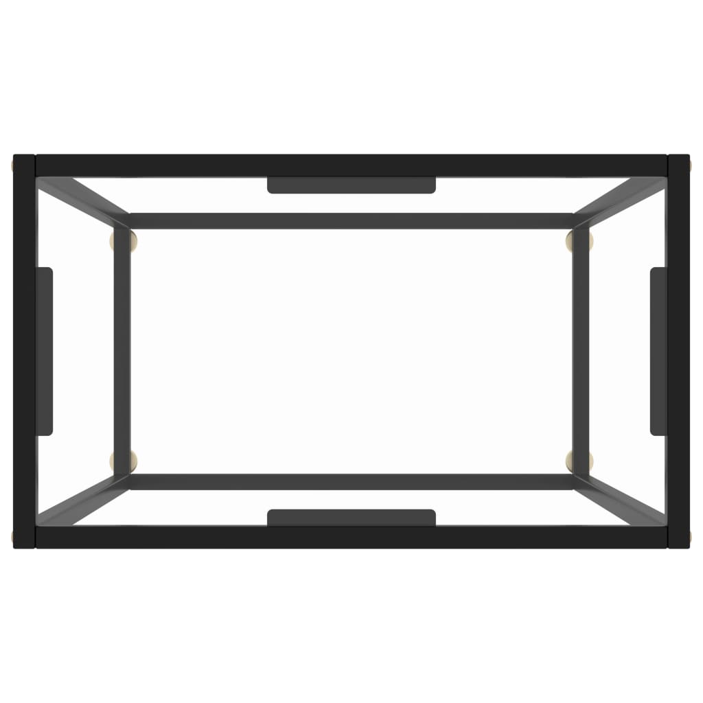 Konsollbord Gjennomsiktig 60X35X75 Cm Herdet Glass