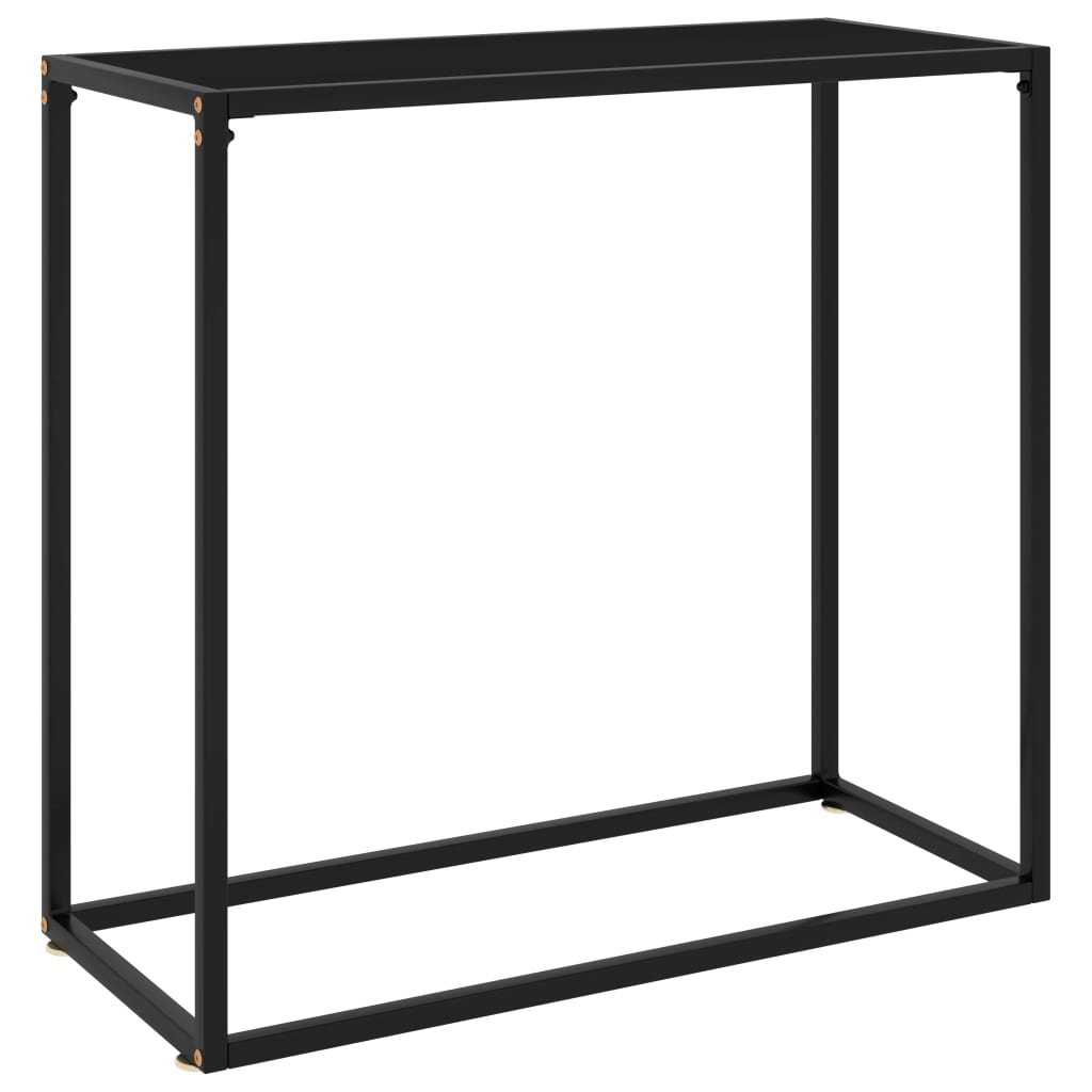 Konsollbord Svart 80X35X75 Cm Herdet Glass