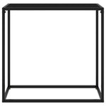Konsollbord Svart 80X35X75 Cm Herdet Glass