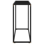 Konsollbord Svart 80X35X75 Cm Herdet Glass