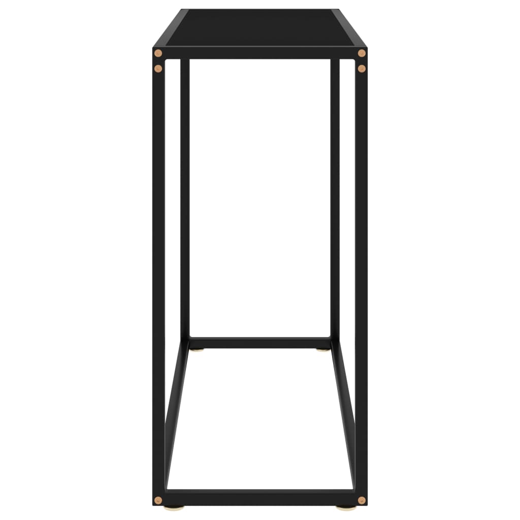 Konsollbord Svart 80X35X75 Cm Herdet Glass