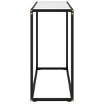 Konsollbord Hvit 80X35X75 Cm Herdet Glass