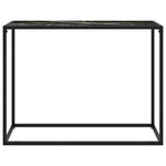 Konsollbord Svart 100X35X75 Cm Herdet Glass