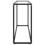 Konsollbord Gjennomsiktig 120X35X75 Cm Herdet Glass
