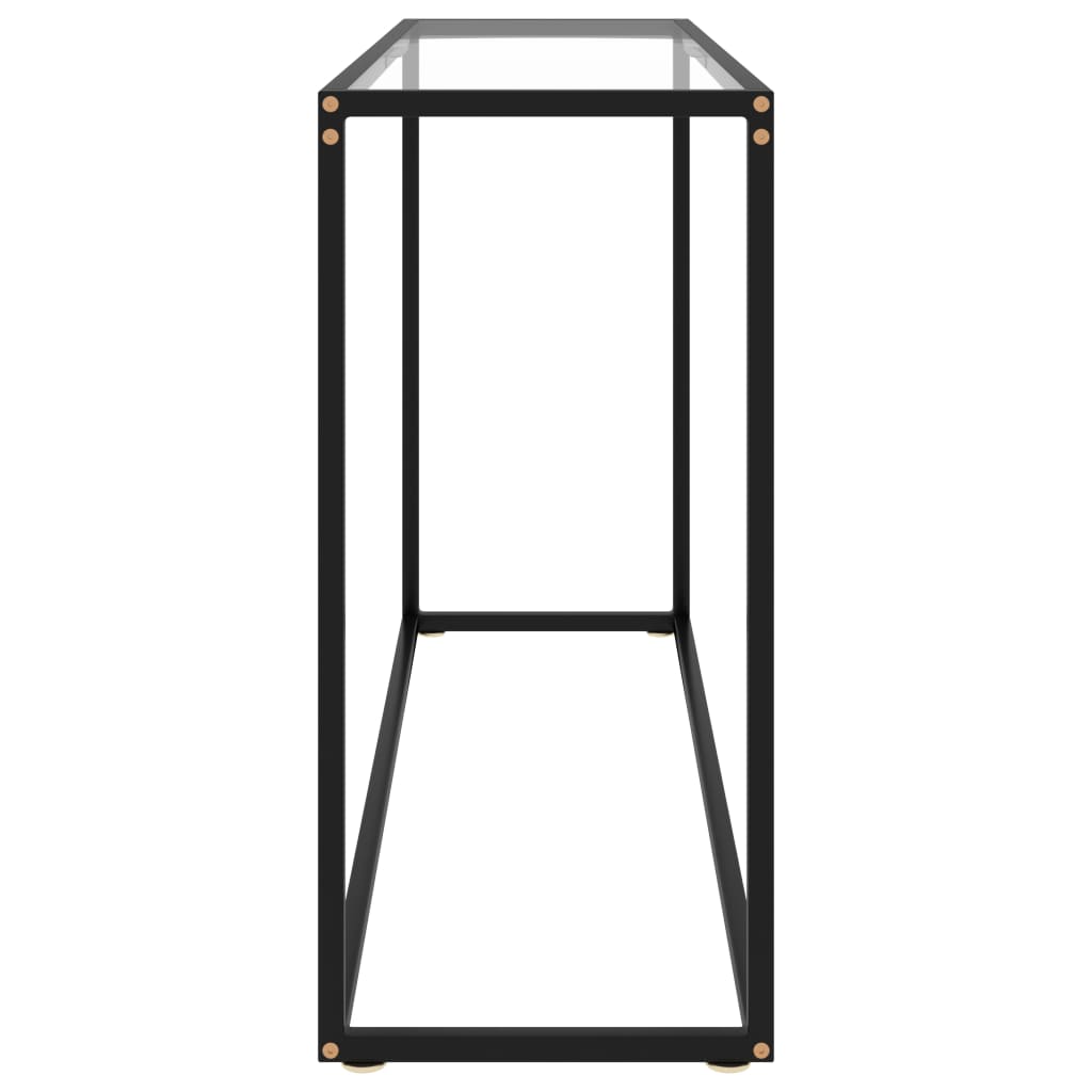 Konsollbord Gjennomsiktig 120X35X75 Cm Herdet Glass