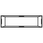 Konsollbord Gjennomsiktig 120X35X75 Cm Herdet Glass
