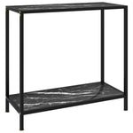 Konsollbord Svart 80X35X75 Cm Herdet Glass