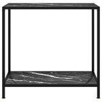 Konsollbord Svart 80X35X75 Cm Herdet Glass