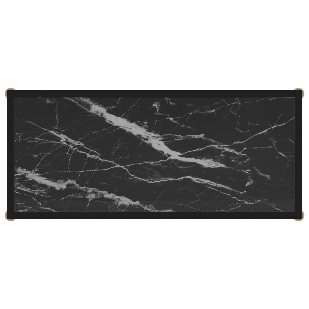 Konsollbord Svart 80X35X75 Cm Herdet Glass