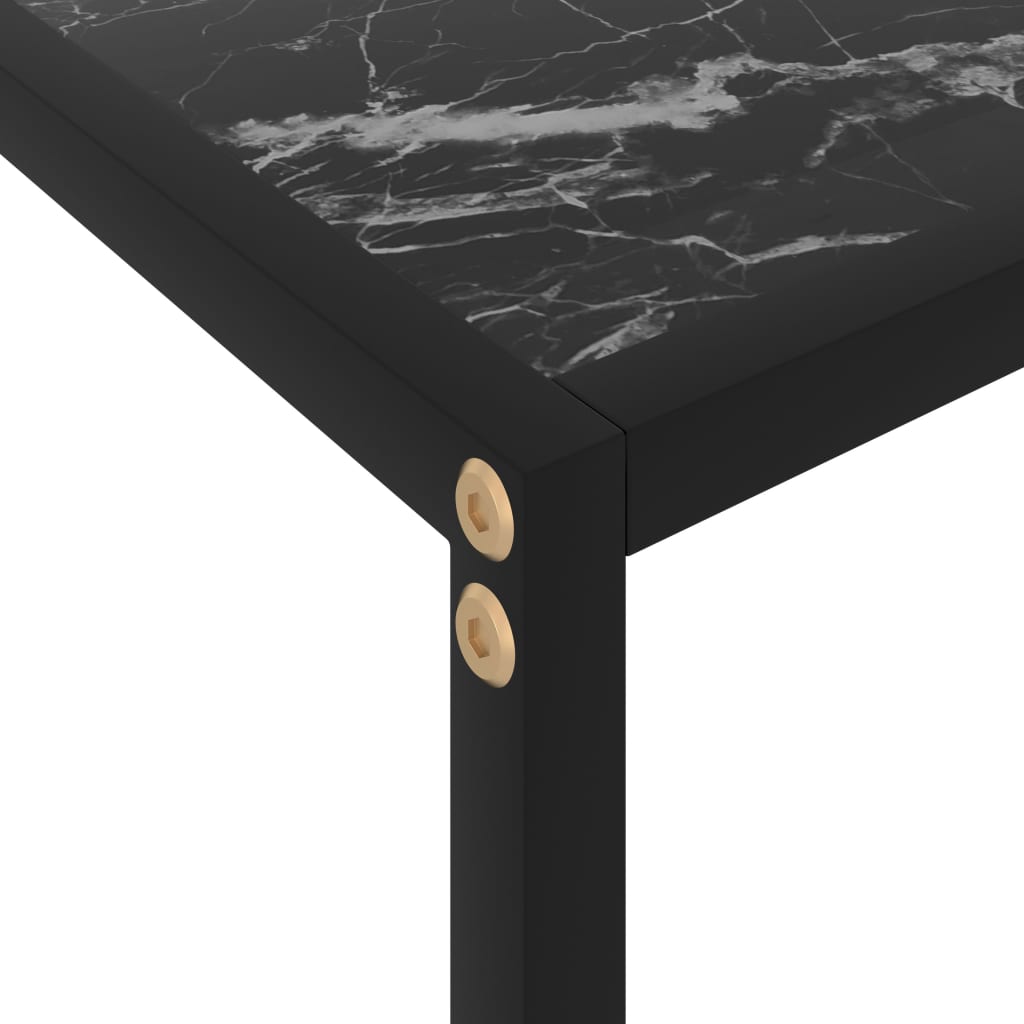 Konsollbord Svart 80X35X75 Cm Herdet Glass