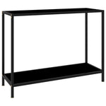 Konsollbord Svart 100X35X75 Cm Herdet Glass