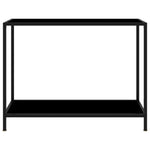 Konsollbord Svart 100X35X75 Cm Herdet Glass