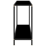 Konsollbord Svart 100X35X75 Cm Herdet Glass