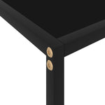 Konsollbord Svart 100X35X75 Cm Herdet Glass