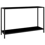 Konsollbord Svart 120X35X75 Cm Herdet Glass