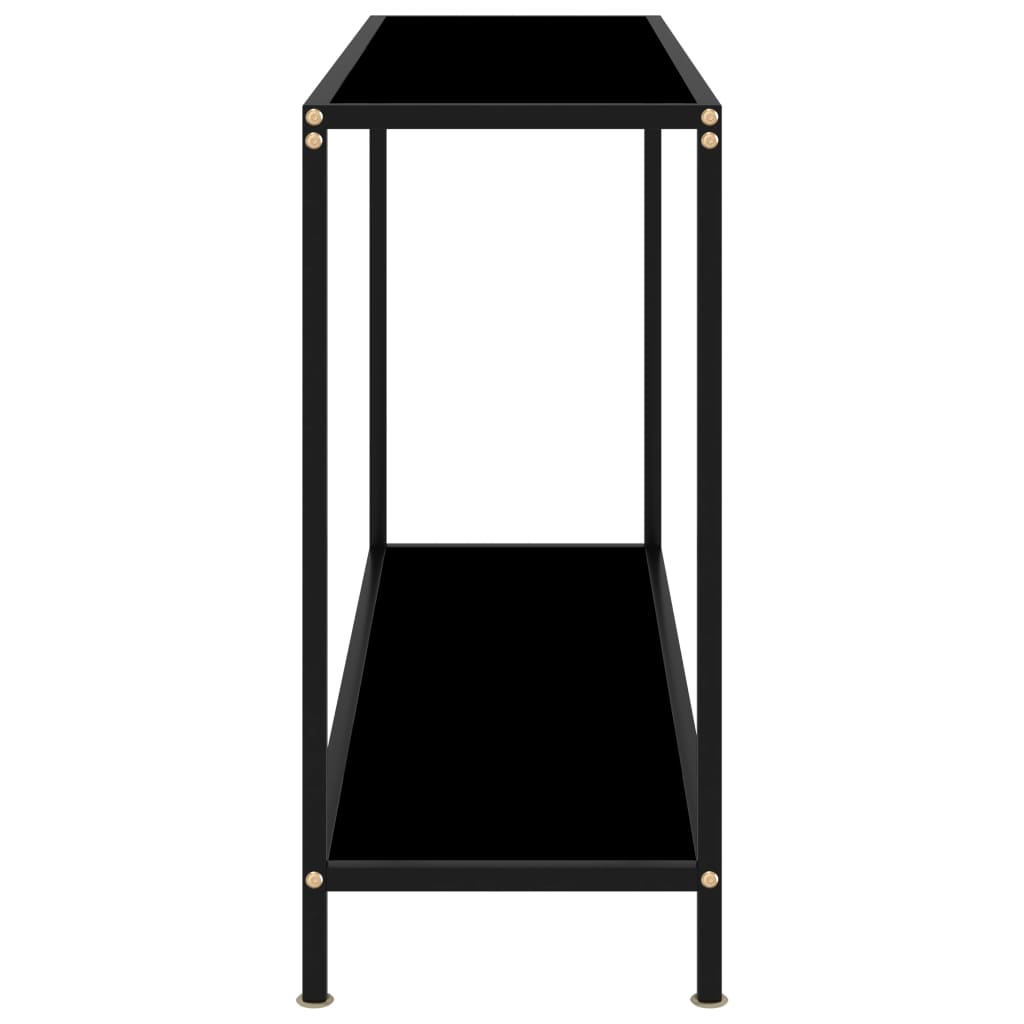 Konsollbord Svart 120X35X75 Cm Herdet Glass