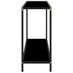 Konsollbord Svart 120X35X75 Cm Herdet Glass