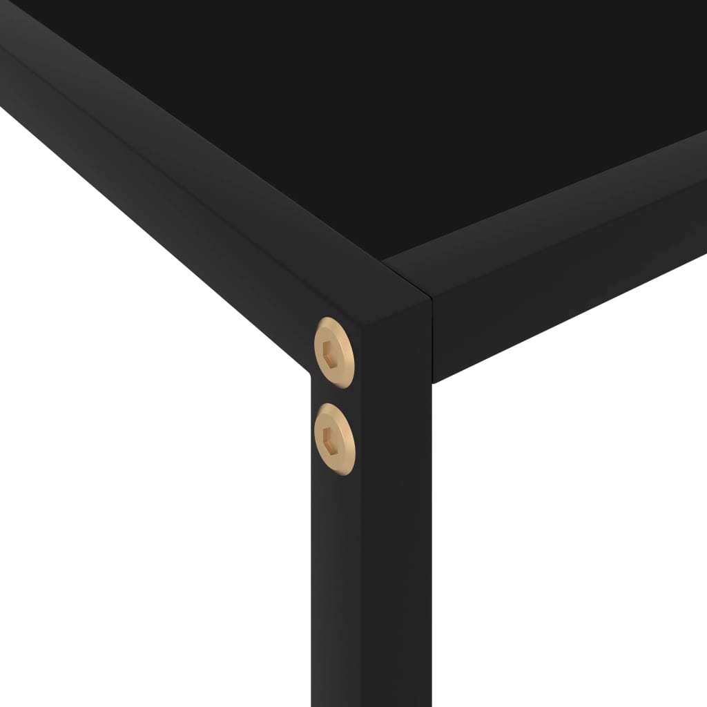 Konsollbord Svart 120X35X75 Cm Herdet Glass
