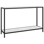Konsollbord Hvit 120X35X75 Cm Herdet Glass