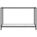 Konsollbord Hvit 120X35X75 Cm Herdet Glass