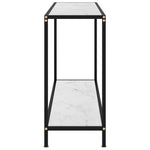 Konsollbord Hvit 120X35X75 Cm Herdet Glass