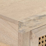 Konsollbord 100X35X76 Cm Heltre Mango Og Naturlig Stokk