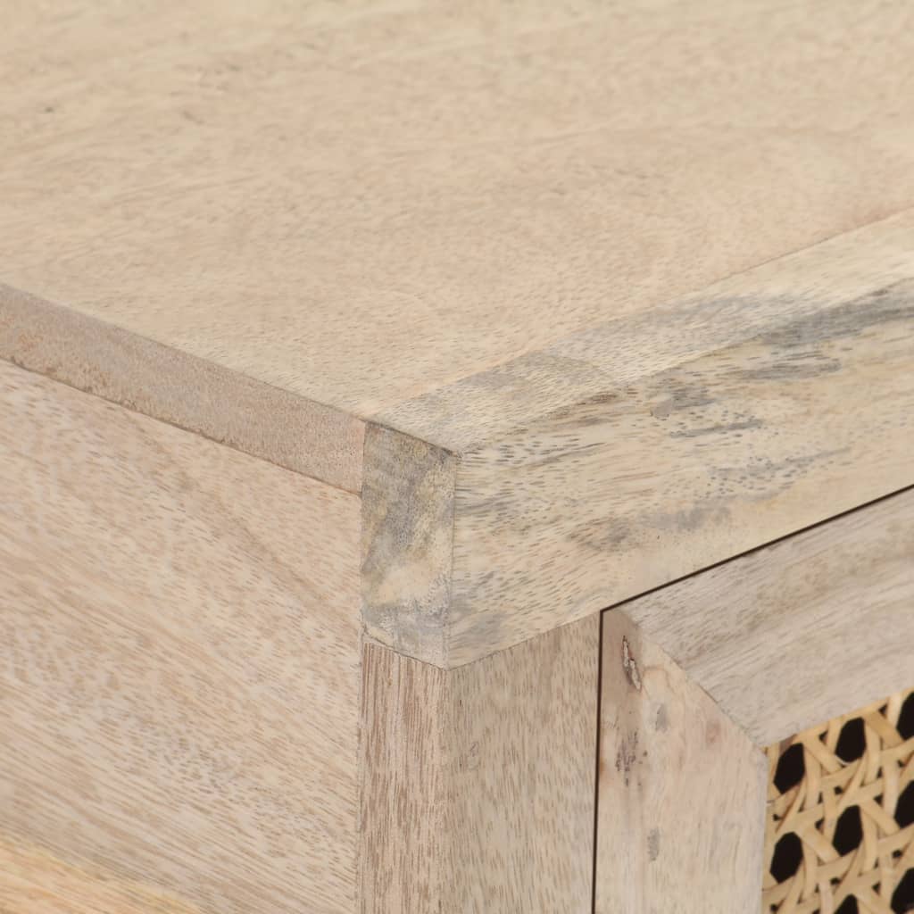 Konsollbord 100X35X76 Cm Heltre Mango Og Naturlig Stokk