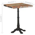 Bistrobord 60X60X76 Cm Gjenvunnet Heltre