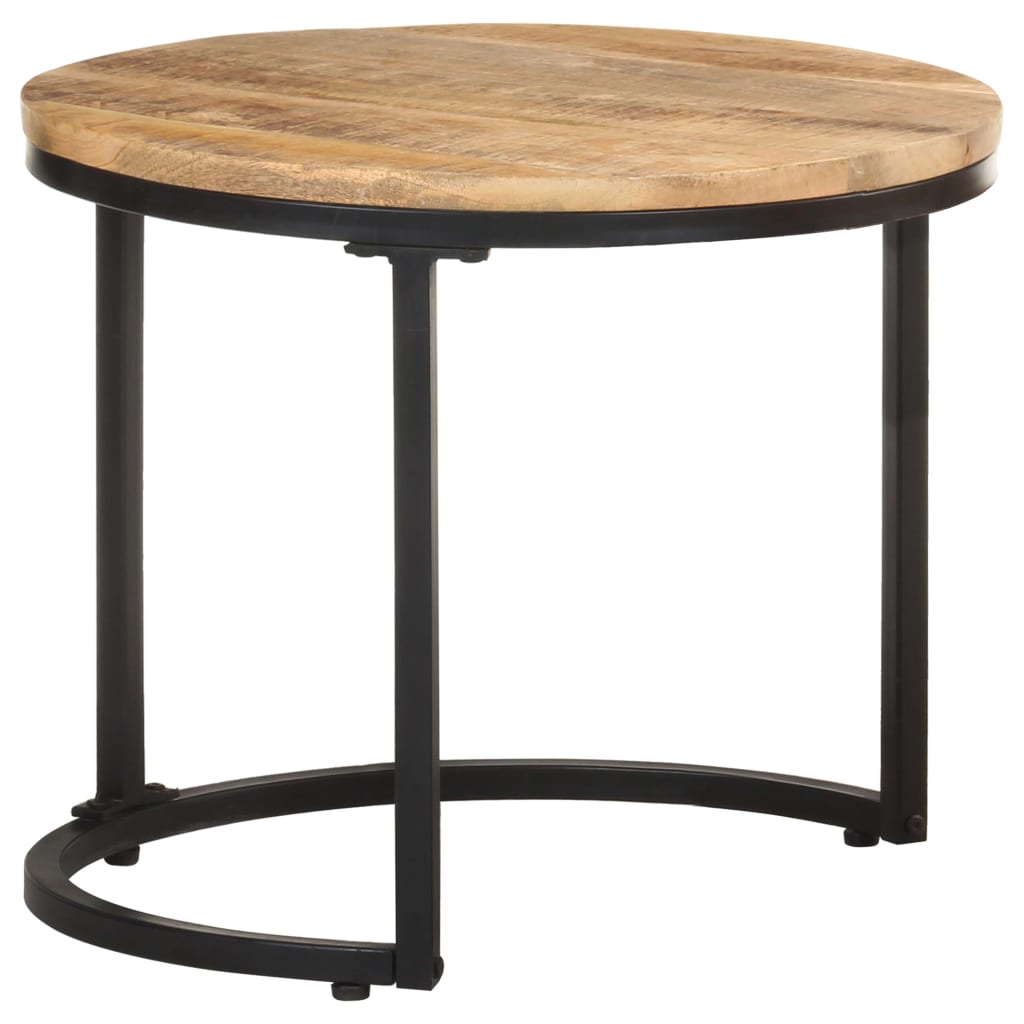 Sidebord 3 Stk Grovt Mangotre
