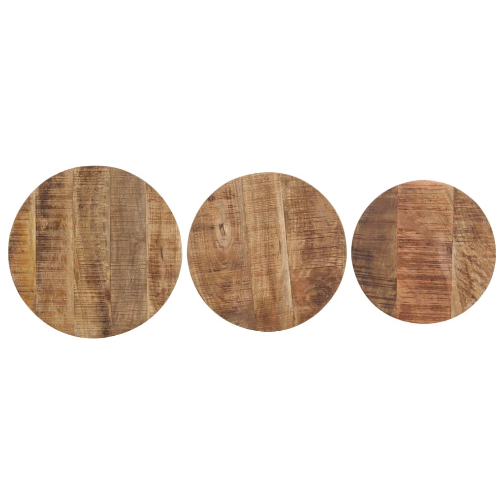 Sidebord 3 Stk Grovt Mangotre