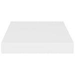 Flytende Vegghyller 2 Stk Hvit 23X23,5X3,8 Cm Mdf