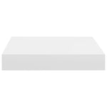 Flytende Vegghyller 2 Stk Hvit 23X23,5X3,8 Cm Mdf