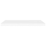 Flytende Vegghyller 2 Stk Hvit 80X23,5X3,8 Cm Mdf