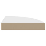 Flytende Vegghyller 2 Stk Hvit 25X25X3,8 Cm Mdf