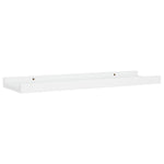 Flytende Vegghyller 2 Stk Hvit 40X9X3 Cm Mdf