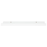 Flytende Vegghyller 2 Stk Hvit 40X9X3 Cm Mdf