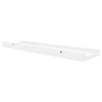 Flytende Vegghyller 2 Stk Hvit 40X9X3 Cm Mdf
