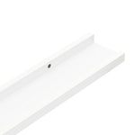 Flytende Vegghyller 2 Stk Hvit 40X9X3 Cm Mdf