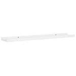 Flytende Vegghyller 2 Stk Hvit 80X9X3 Cm Mdf