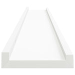 Flytende Vegghyller 2 Stk Hvit 80X9X3 Cm Mdf